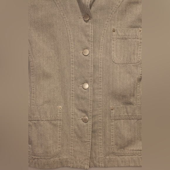 Isaac Mizrahi Grey Denim Jacket in size S - Picture 15 of 16